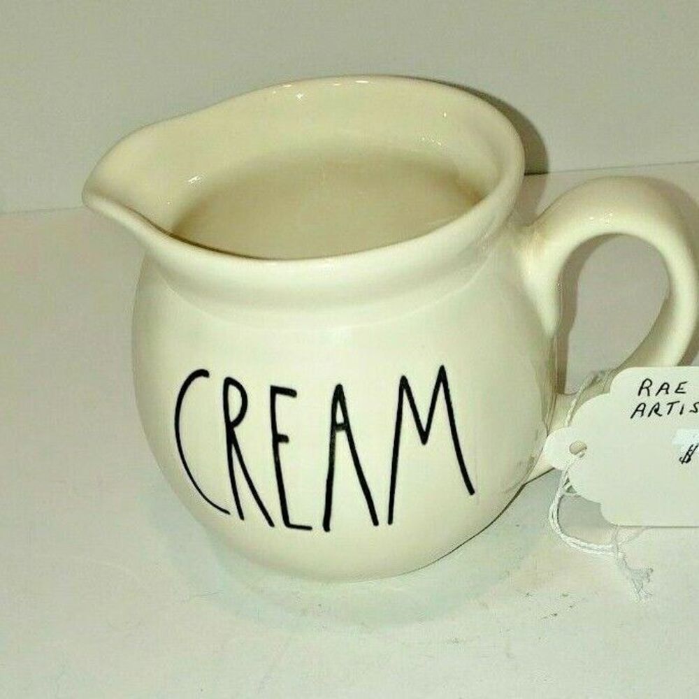 Rae Dunn Magenta Ceramic New CREAM Creamer